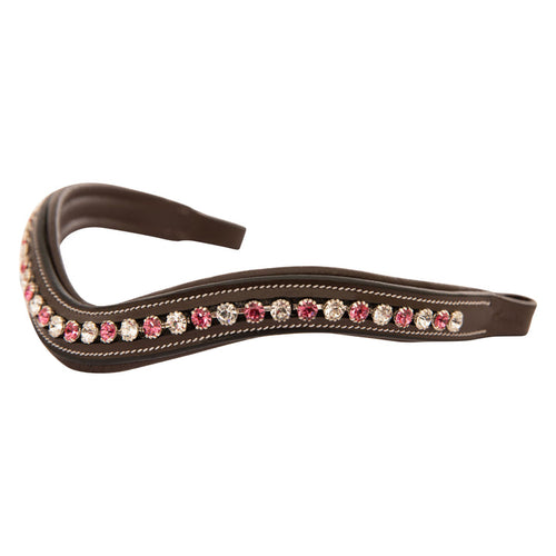 Pink/White Crystal Browband