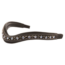 Load image into Gallery viewer, Black/Turquoise Crystal Browband