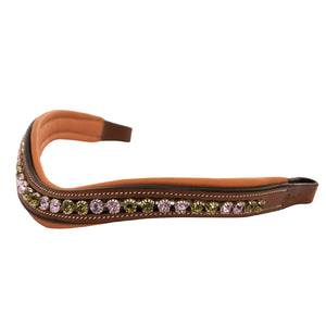 Violet/Olivine Crystal Browband