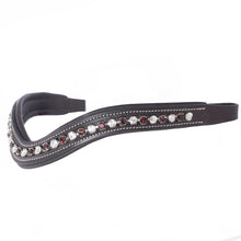 Load image into Gallery viewer, Burgundy/Clear Crystal Browband