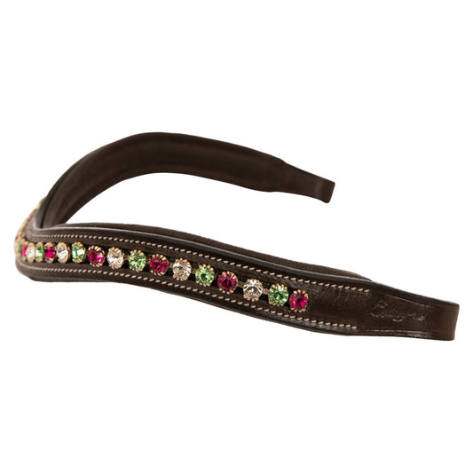 Fuchsia/Peridot/Clear Crystal Browband