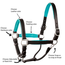 Load image into Gallery viewer, Custom Padded Leather Halter