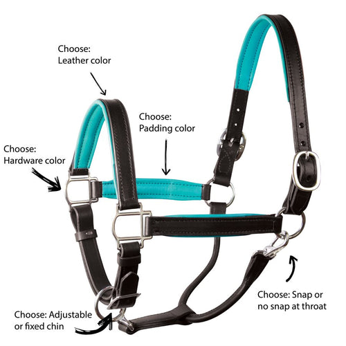 Custom Padded Leather Halter