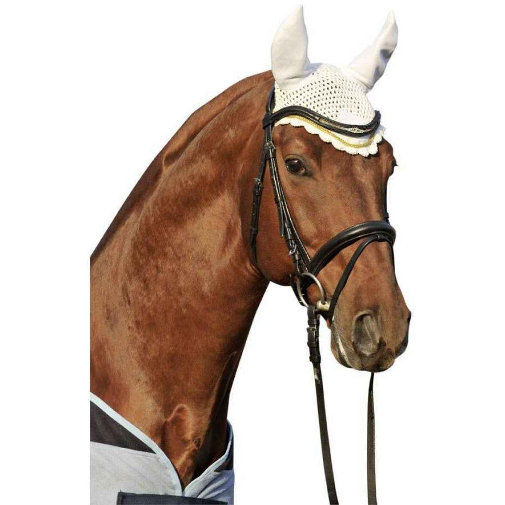 Black/Black Ear Bonnet