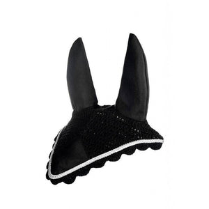 Black/Silver Ear Bonnet