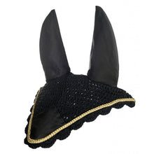 Load image into Gallery viewer, Black/Gold Ear Bonnet