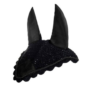 Black/Black Ear Bonnet