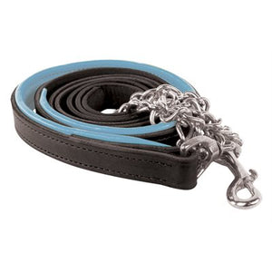 Padded Leather Lead w/chain