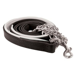 Padded Leather Lead w/chain