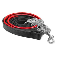 Load image into Gallery viewer, Padded Leather Lead w/chain