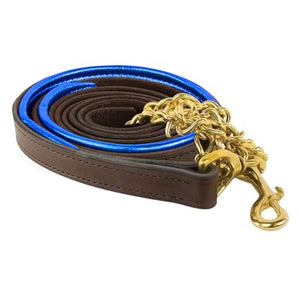 Padded Leather Lead w/chain