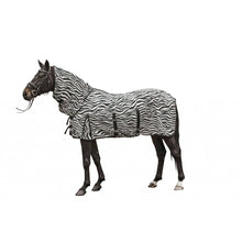 Load image into Gallery viewer, Zebra Fly Rug with neck