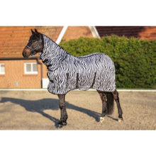 Load image into Gallery viewer, Zebra Fly Rug with neck