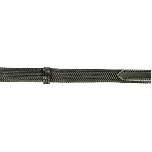 Reins interwoven with rubber
