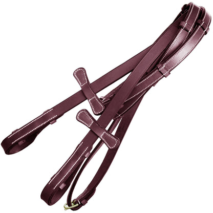 Rubber Lined Leather Reins