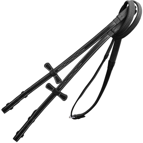 Fancy Stitch Rubber Reins