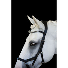 Load image into Gallery viewer, Azure Anatomic Italian Leather Bridle - Black (Euro Version)