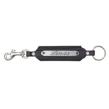 Load image into Gallery viewer, Padded Leather Key Chain w/plate