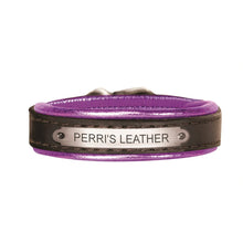 Load image into Gallery viewer, Padded Leather Bracelet with Plate