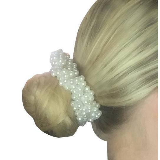 Pearl Hair Bun Scrunchie-Hamag-Tacklet