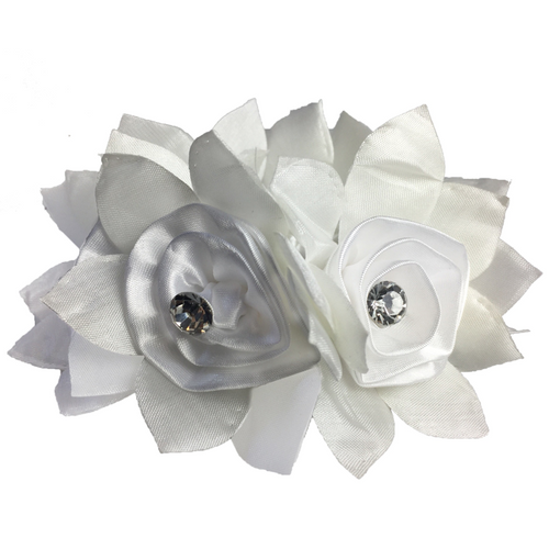 Rose Hair Scrunchie with Crystals-Hamag-Tacklet