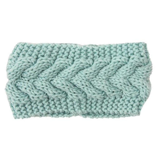 Mint Women's knitted headband ear warmer