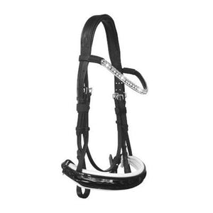 Adeline Italian Leather Bridle (Cavesson) (No reins)
