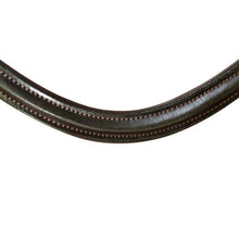 Load image into Gallery viewer, Classic Curved Leather Browband (Brown leather)