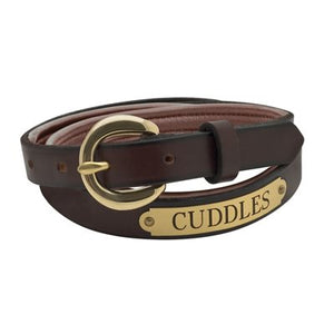 Padded Leather Belt w/plate