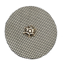 Load image into Gallery viewer, Hair Bun Net with Diamanté Floret