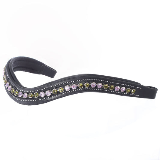 Violet/Olivine Crystal Browband
