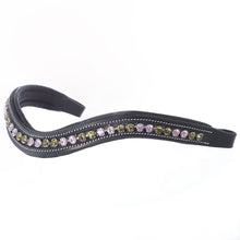 Load image into Gallery viewer, Violet/Olivine Crystal Browband