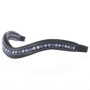 Sapphire/Aqua Marine/Light Sapphire Crystal Browband