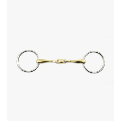 Brass Alloy Training Snaffle Bit with Lozenge