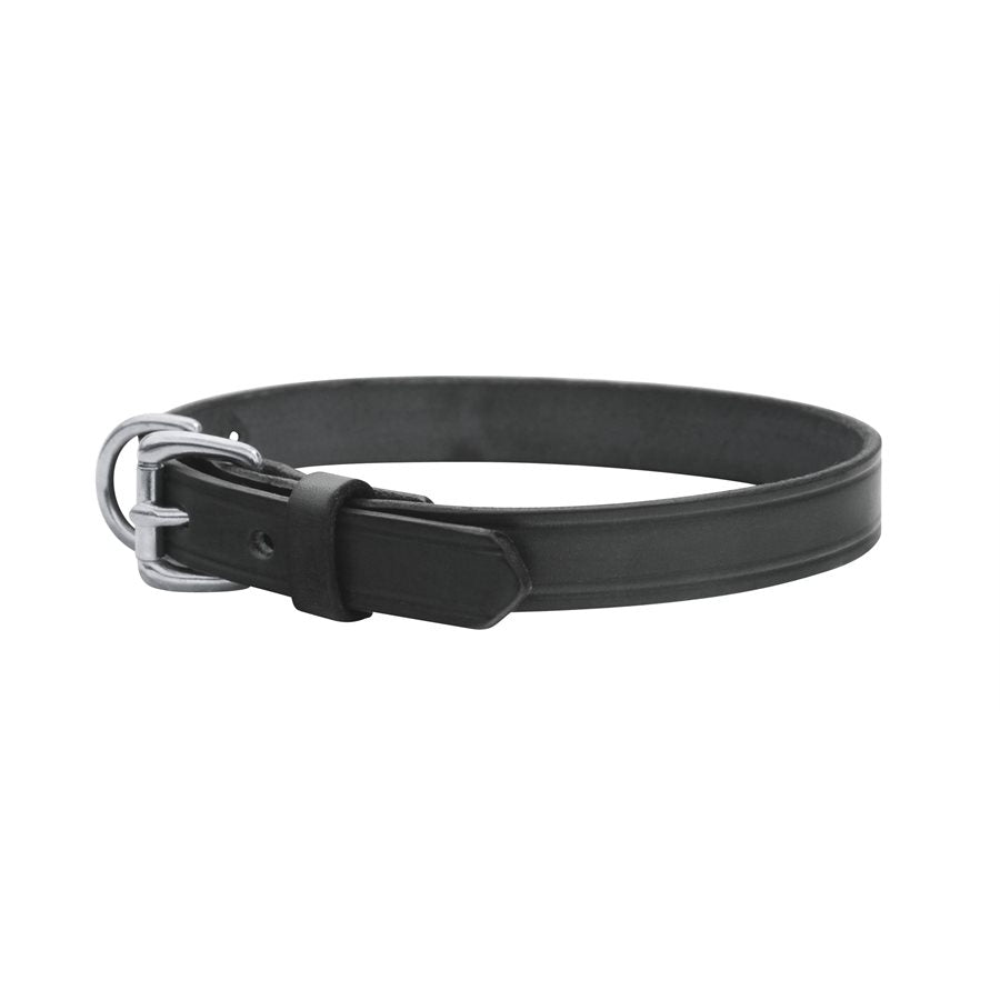 Flat Leather Dog Collar