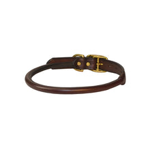 Load image into Gallery viewer, Rolled Leather Dog Collar