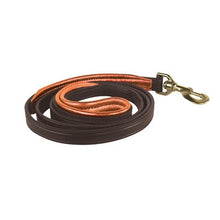 Load image into Gallery viewer, Skinny Padded Leather Dog Leash