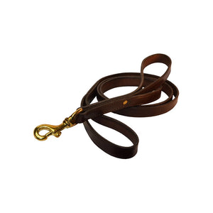 3/4" Havana Leather Dog Safety Leash