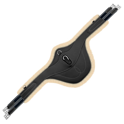 Padded Stud Girth w/snap - Navy/White Elastic