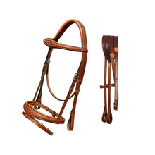 Load image into Gallery viewer, Fancy Stitch Padded Wave Hanoverian Bridle