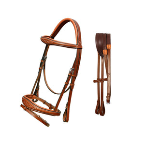 Fancy Stitch Padded Wave Hanoverian Bridle
