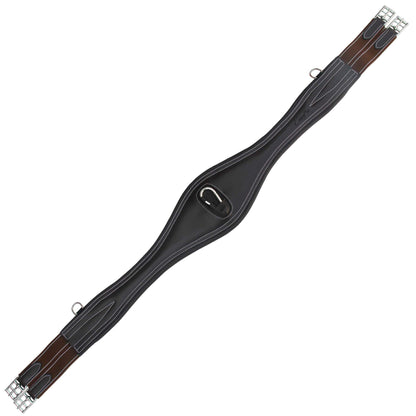 Padded Long Girth w/snap - Brown/Grey/Maroon Elastic