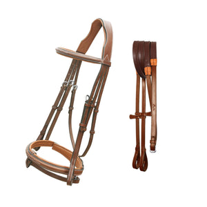 Fancy Stitch Padded Hanoverian Bridle (Convertible)