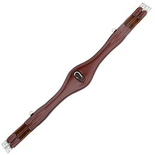 Load image into Gallery viewer, Padded Long Girth w/snap - Brown/Grey/Maroon Elastic