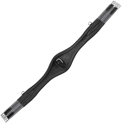 Padded Long Girth w/snap - Grey/White Elastic