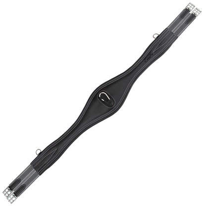 Padded Long Girth w/snap - Grey/White Elastic