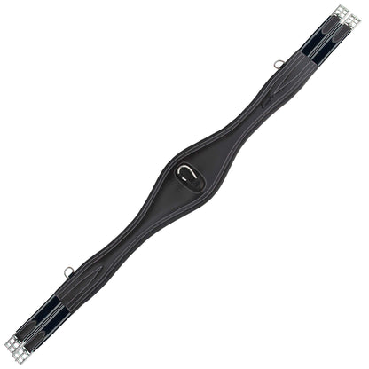 Padded Long Girth w/snap - Navy/White Elastic