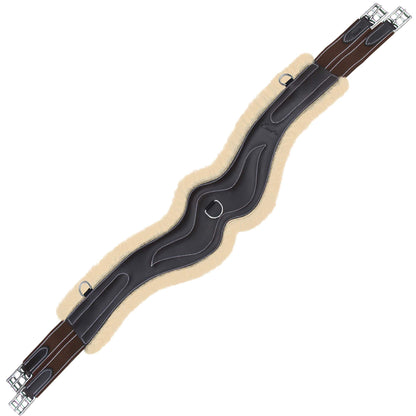 Padded Wave Long Girth - Brown/Grey/Maroon Elastic