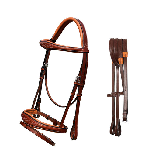 Fancy Stitch Padded Wave Hanoverian Bridle