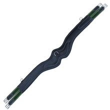 Load image into Gallery viewer, Padded Wave Long Girth - Green/White Elastic